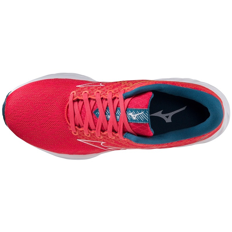 Mizuno Wave Inspire 19 Løbesko Dame Lyserød Hvide Blå | Danmark M5913IW