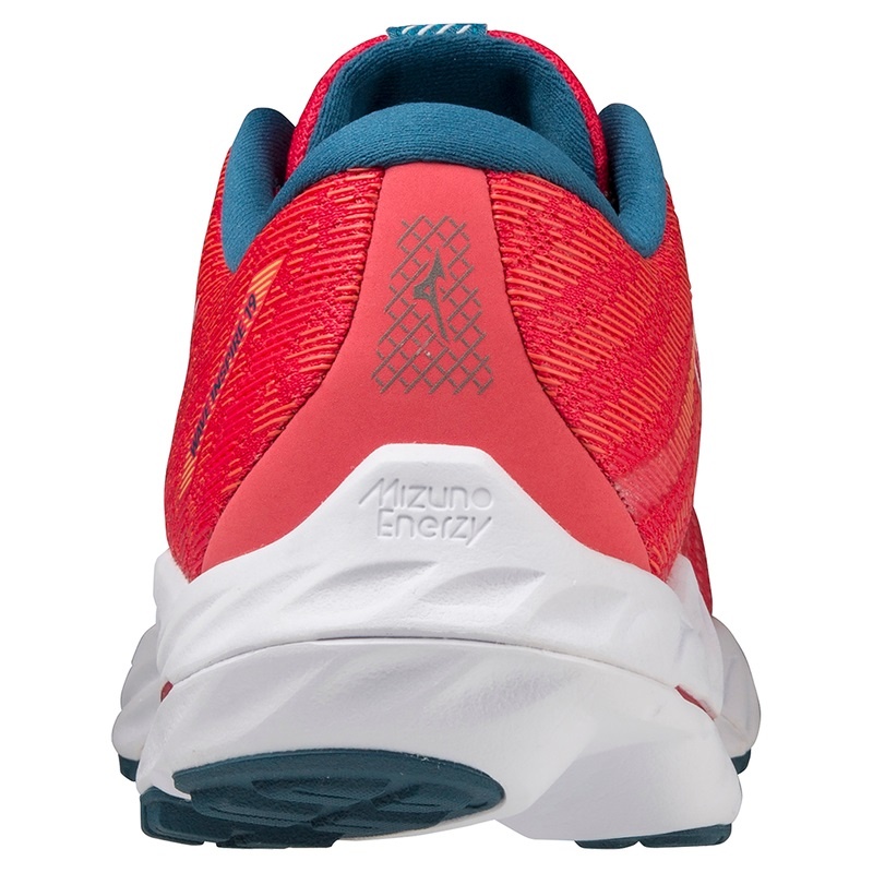 Mizuno Wave Inspire 19 Løbesko Dame Lyserød Hvide Blå | Danmark M5913IW