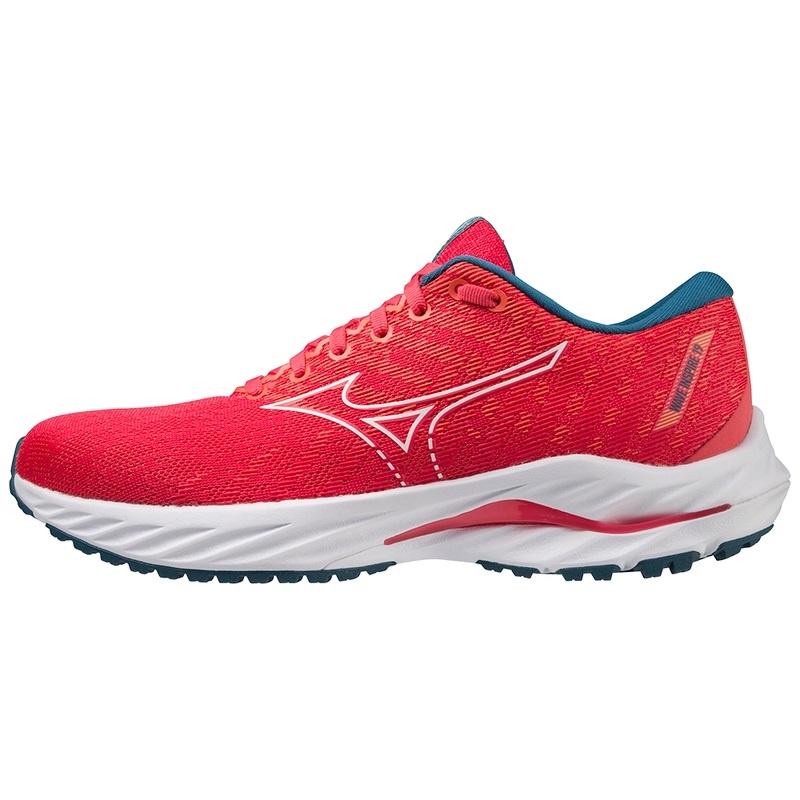 Mizuno Wave Inspire 19 Løbesko Dame Lyserød Hvide Blå | Danmark M5913IW