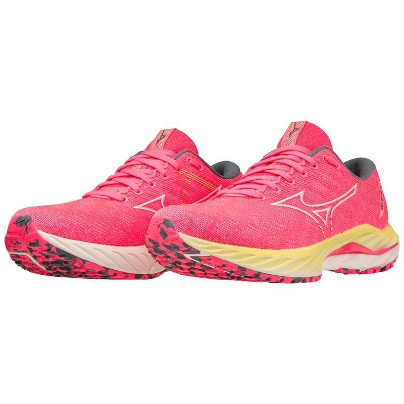 Mizuno Wave Inspire 19 Løbesko Dame Lyserød Hvide | Danmark M5614DZ