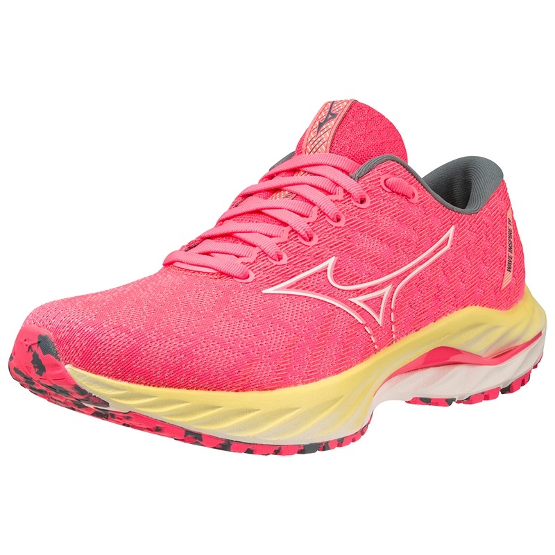 Mizuno Wave Inspire 19 Løbesko Dame Lyserød Hvide | Danmark M5614DZ