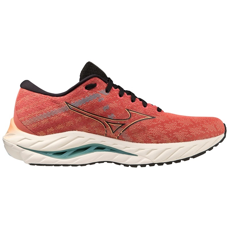 Mizuno Wave Inspire 19 Løbesko Herre Rød Sort | Danmark M9804PJ