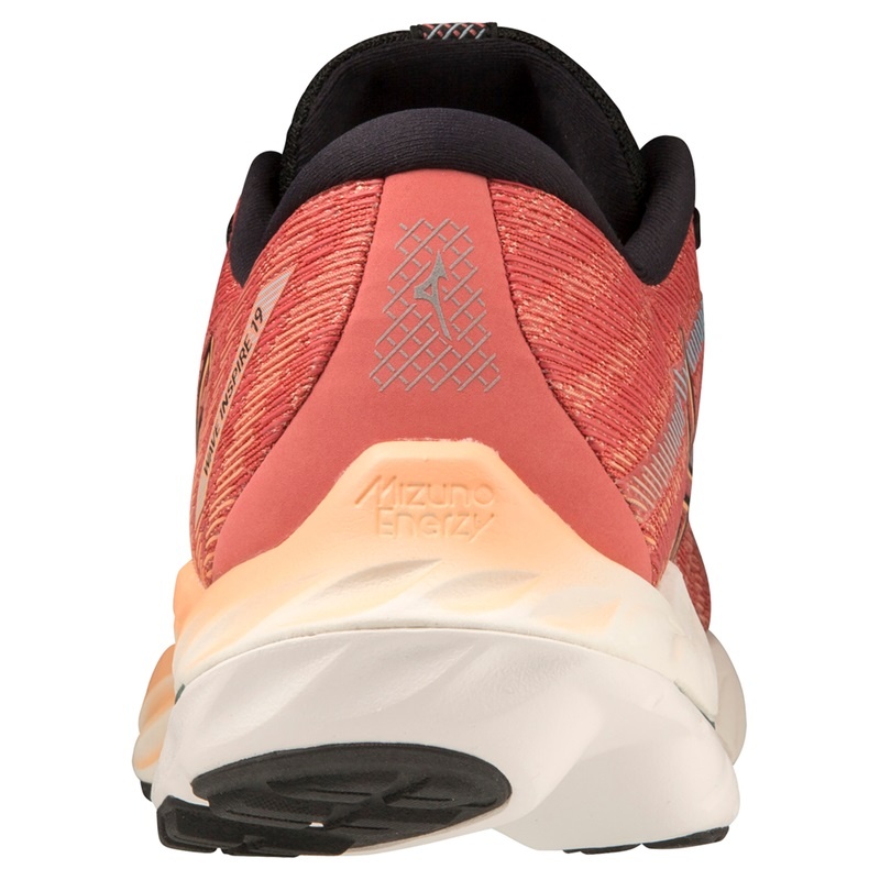 Mizuno Wave Inspire 19 Løbesko Herre Rød Sort | Danmark M9804PJ