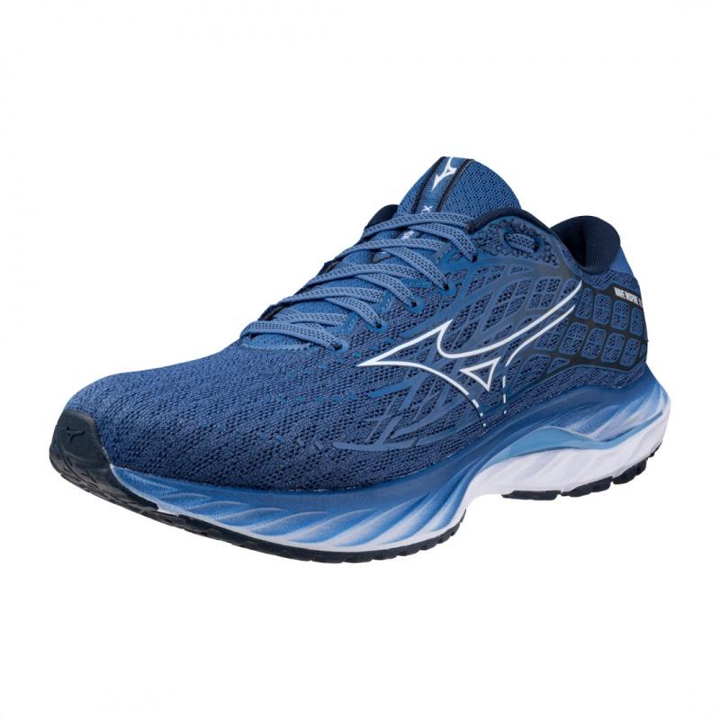 Mizuno Wave Inspire 20 Brede Løbesko Herre Blå | Danmark M4018SM