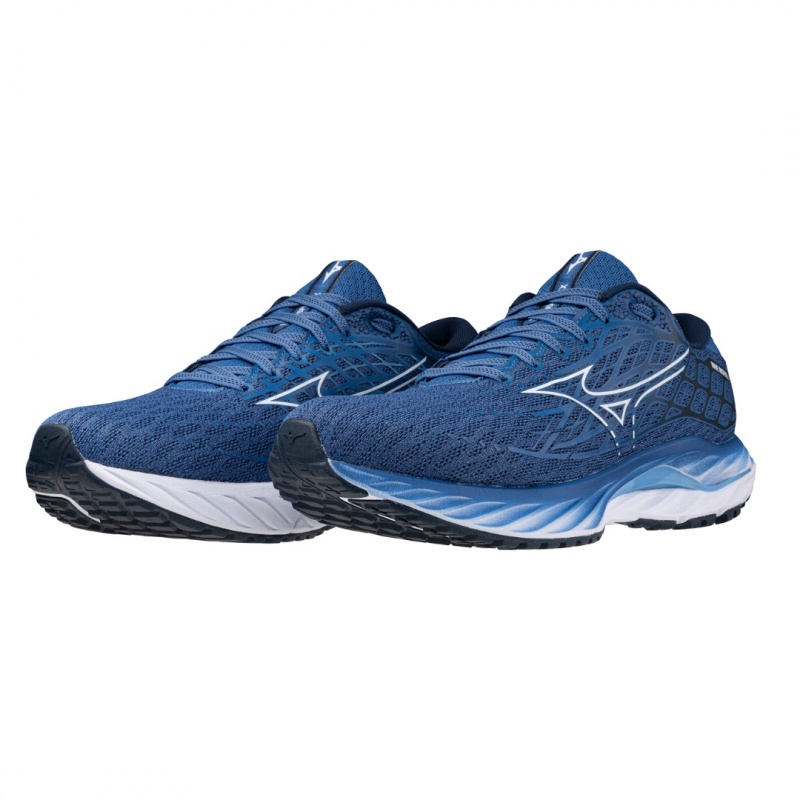 Mizuno Wave Inspire 20 Brede Løbesko Herre Blå | Danmark M4018SM