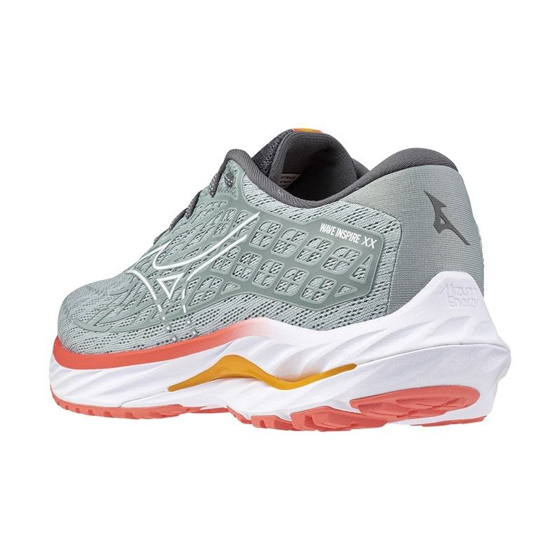 Mizuno Wave Inspire 20 Løbesko Dame Grå Hvide | Danmark M2567PO