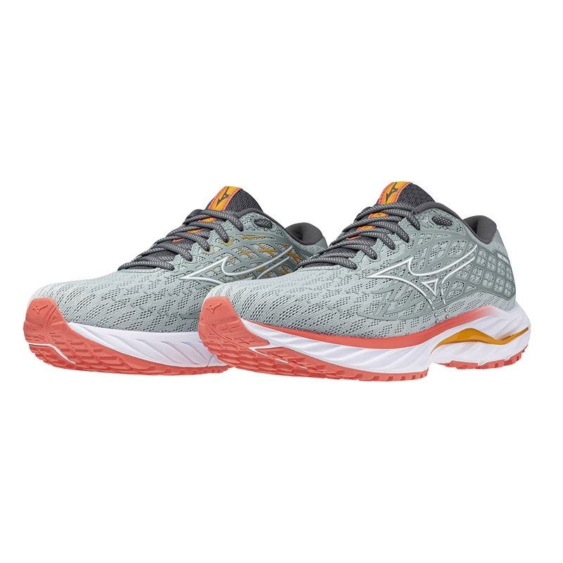 Mizuno Wave Inspire 20 Løbesko Dame Grå Hvide | Danmark M2567PO