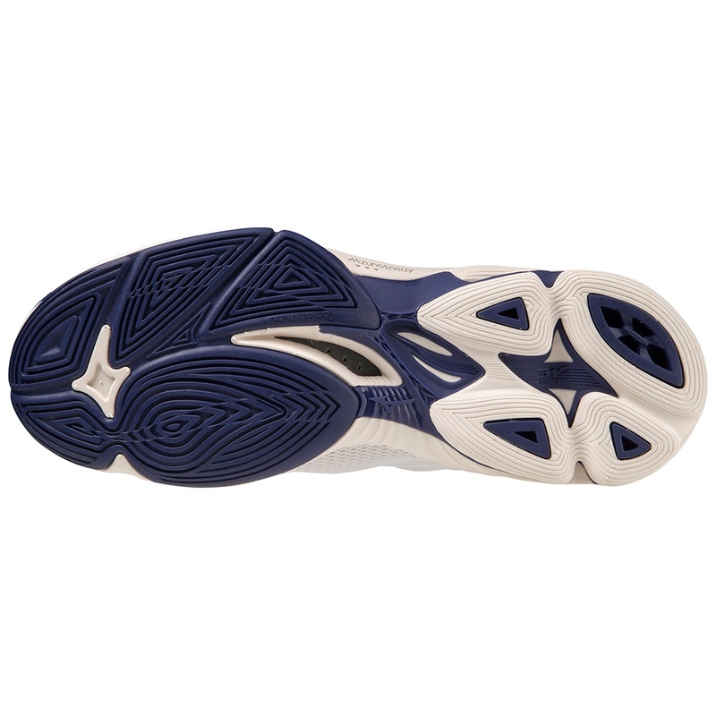 Mizuno Wave Lightning Z7Mid Volleyballsko Dame Hvide Lilla | Danmark M3895UO