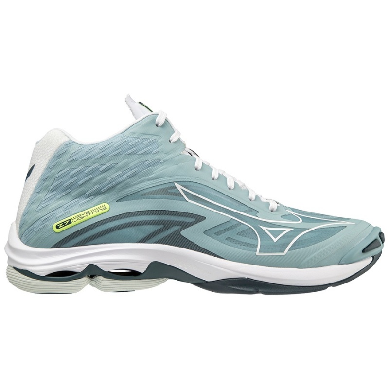 Mizuno Wave Lightning Z7Mid Volleyballsko Dame Grøn Hvide | Danmark M6983OU