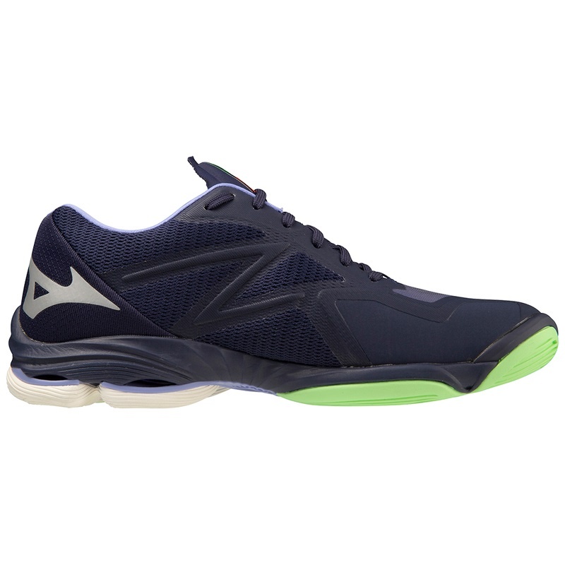 Mizuno Wave Lightning Z7 Volleyballsko Dame Blå Grøn | Danmark M5061QC