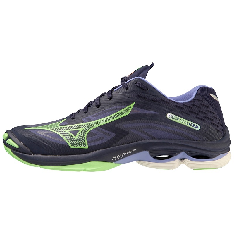 Mizuno Wave Lightning Z7 Volleyballsko Dame Blå Grøn | Danmark M5061QC