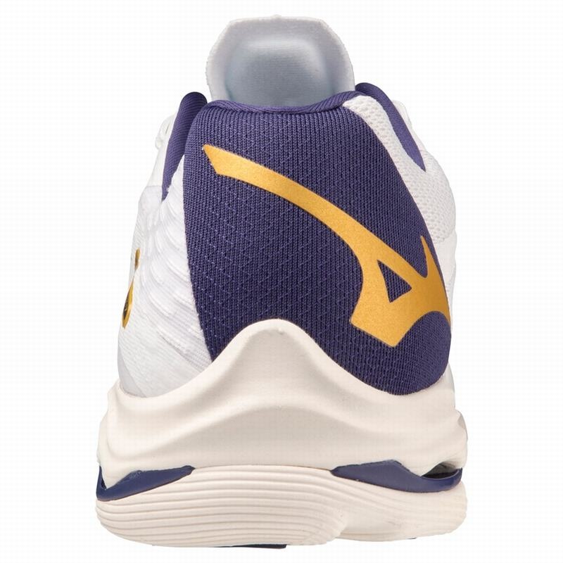 Mizuno Wave Lightning Z7 Volleyballsko Dame Hvide Guld | Danmark M3521HA