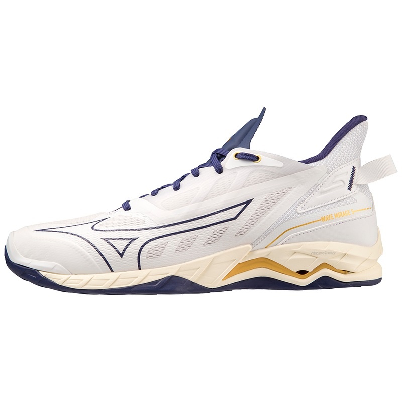 Mizuno Wave Mirage 5 Håndboldsko Dame Hvide Guld | Danmark M2350AL