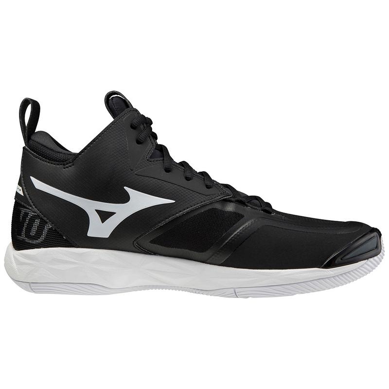 Mizuno Wave Momentum 2 Mid Volleyballsko Herre Sort Hvide | Danmark M2941LI