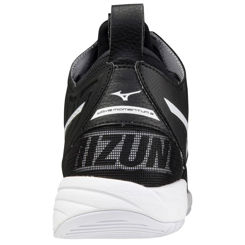 Mizuno Wave Momentum 2 Mid Volleyballsko Herre Sort Hvide | Danmark M2941LI