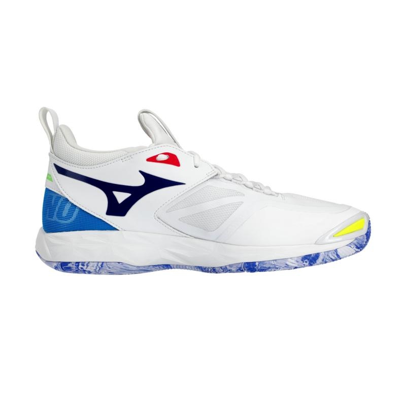 Mizuno Wave Momentum 2 Volleyballsko Dame Hvide Blå | Danmark M9716WO