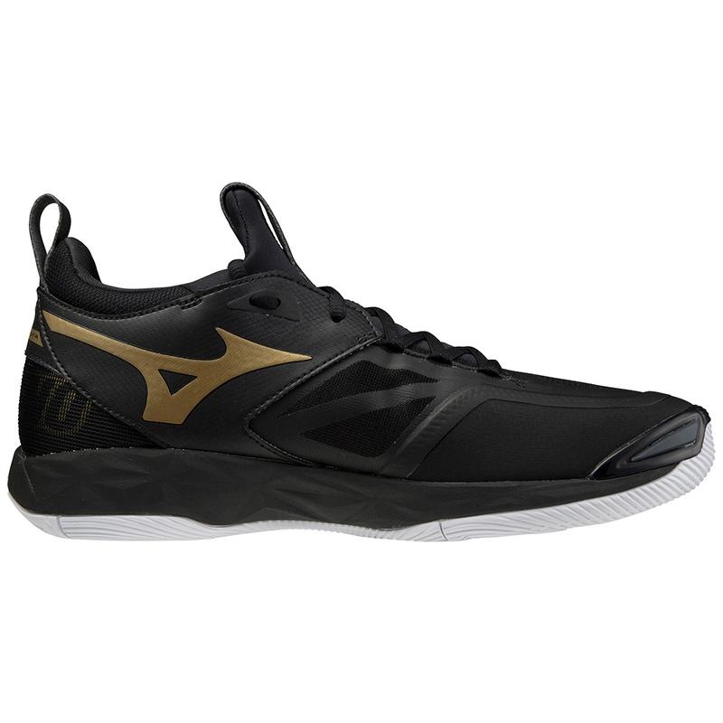 Mizuno Wave Momentum 2 Volleyballsko Herre Sort Guld | Danmark M4325NZ