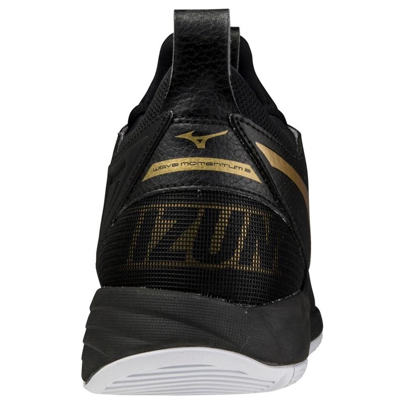 Mizuno Wave Momentum 2 Volleyballsko Herre Sort Guld | Danmark M4325NZ