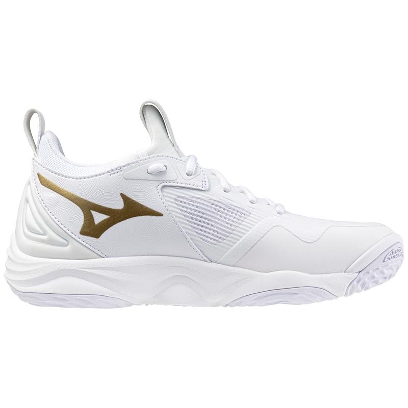 Mizuno Wave Momentum 3 Volleyballsko Dame Hvide Guld | Danmark M5917FJ