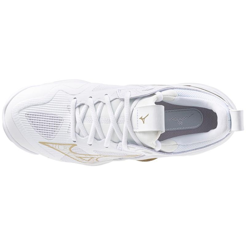 Mizuno Wave Momentum 3 Volleyballsko Dame Hvide Guld | Danmark M5917FJ