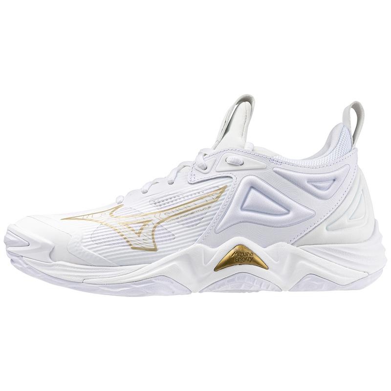 Mizuno Wave Momentum 3 Volleyballsko Dame Hvide Guld | Danmark M5917FJ