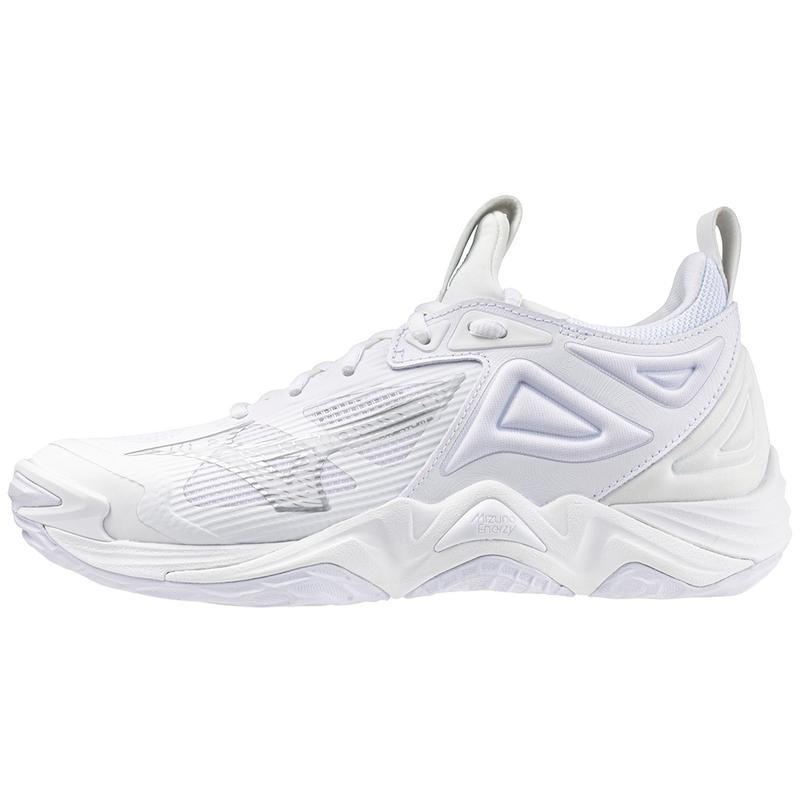 Mizuno Wave Momentum 3 Volleyballsko Dame Hvide Sølv | Danmark M5670SA