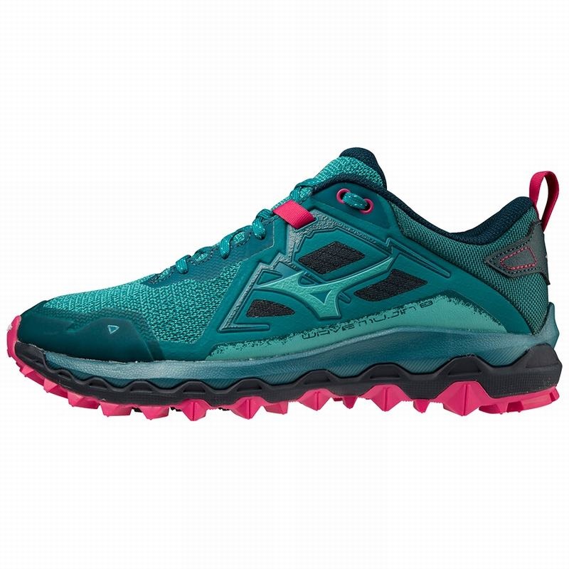 Mizuno Wave Mujin 8 Trail Løbesko Dame Grøn | Danmark M8213DQ