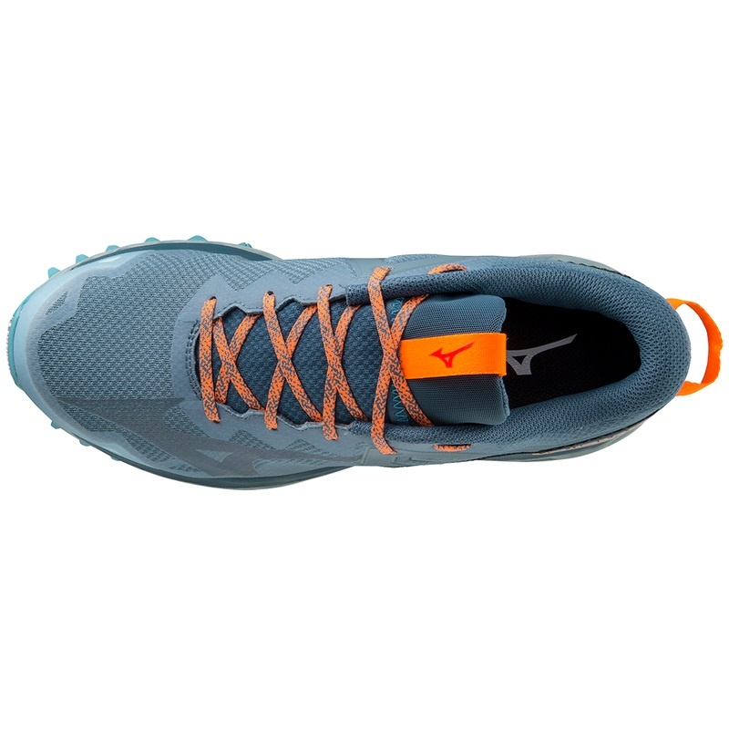 Mizuno Wave Mujin 9 Trail Løbesko Herre Blå Blå Lyseorange | Danmark M6190RB