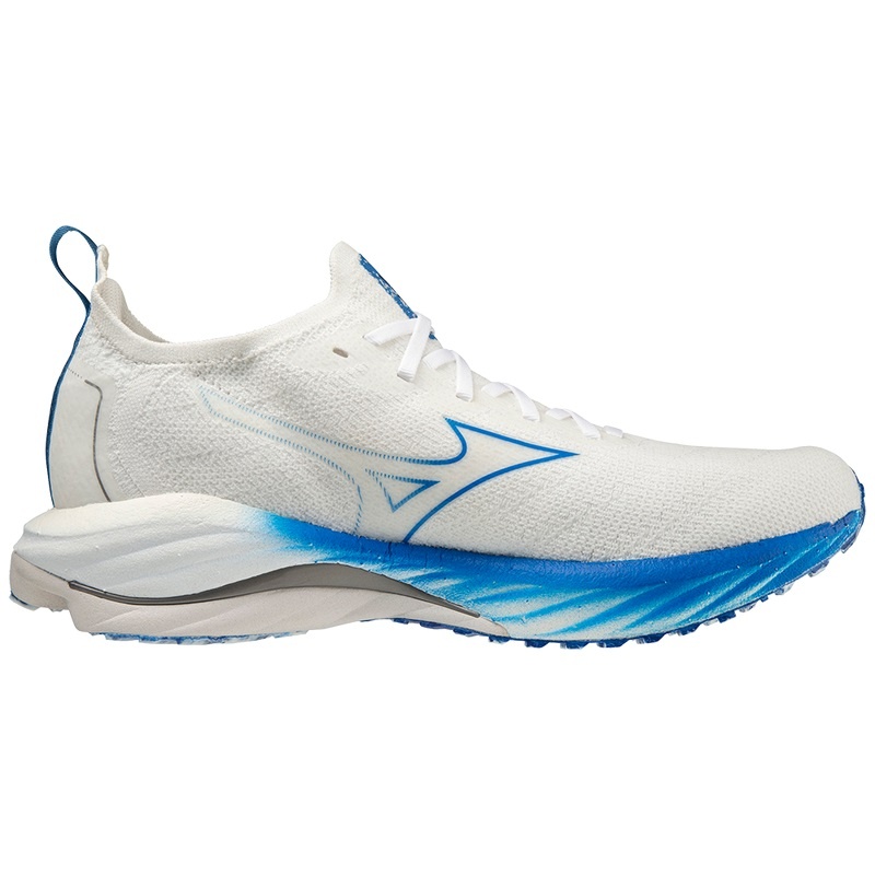 Mizuno Wave Neo Vind Løbesko Herre Hvide Blå | Danmark M4193EC