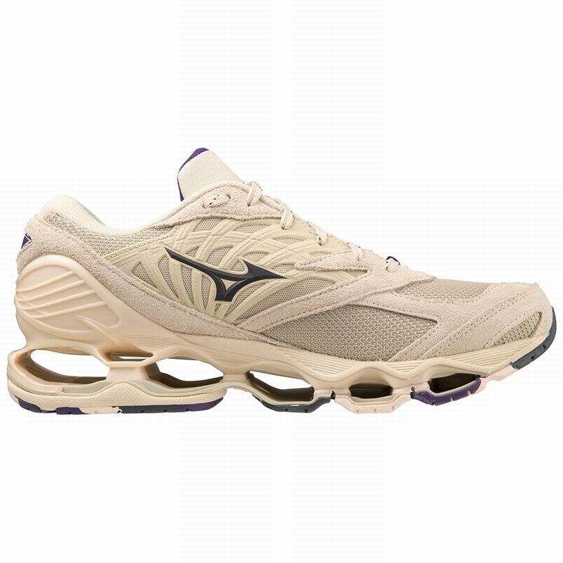 Mizuno Wave Prophecy LS Sneakers Dame Brune Mørkegrå Gul Lilla | Danmark M9408TX