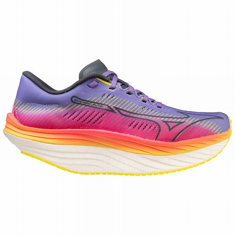 Mizuno Wave Rebellion Pro Løbesko Dame Lyserød Blå | Danmark M2496FI