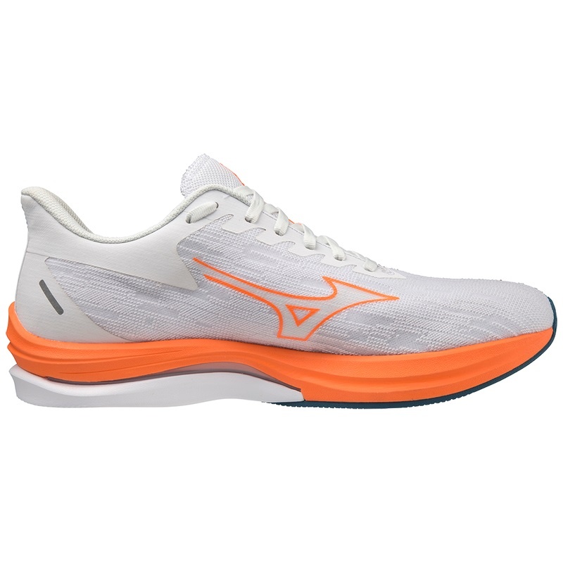 Mizuno Wave Rebellion Sonic Løbesko Herre Hvide Lyseorange Blå | Danmark M5329OD