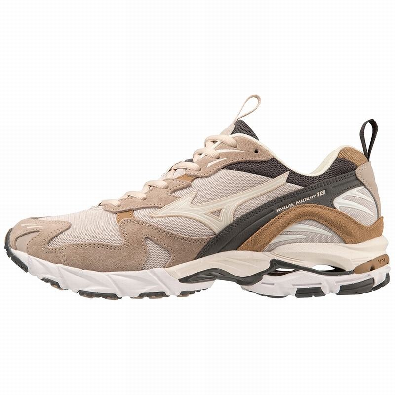 Mizuno Wave Rider 10 Premium Sneakers Dame Sølv Hvide | Danmark M6890HS