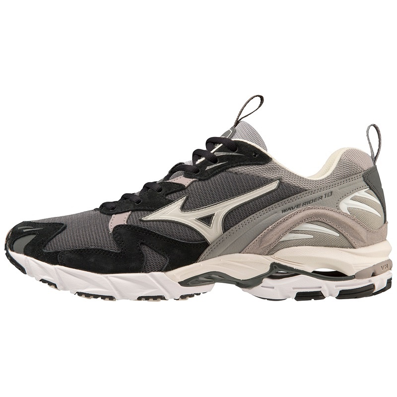 Mizuno Wave Rider 10 Premium Sneakers Herre Mørkegrå Hvide Grå | Danmark M1276KF