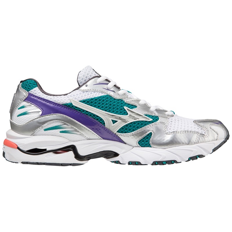 Mizuno Wave Rider 10 Sneakers Dame Hvide Sølv | Danmark M9251FY