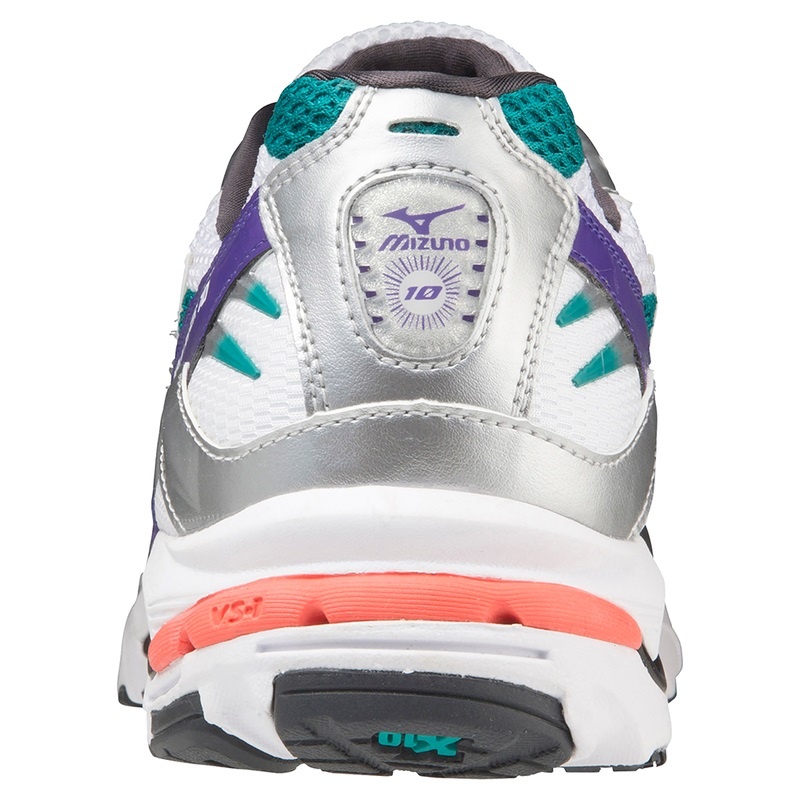 Mizuno Wave Rider 10 Sneakers Dame Hvide Sølv | Danmark M9251FY