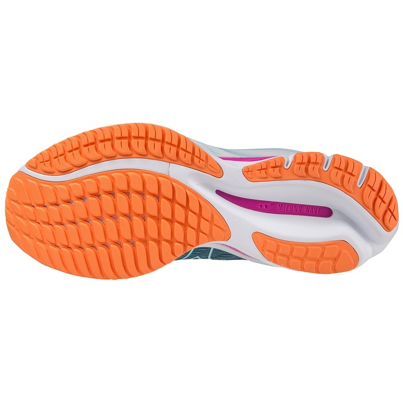 Mizuno Wave Rider 26 Løbesko Dame Brune Hvide Lyseorange | Danmark M0794TU