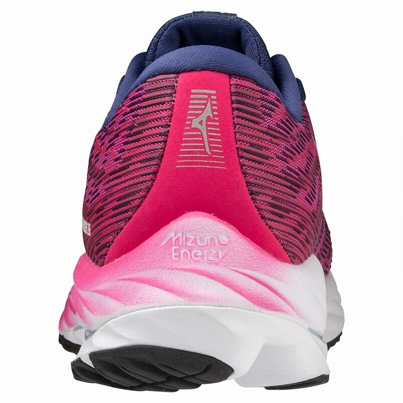 Mizuno Wave Rider 26 Løbesko Dame Fuchsia Blå | Danmark M3194YK