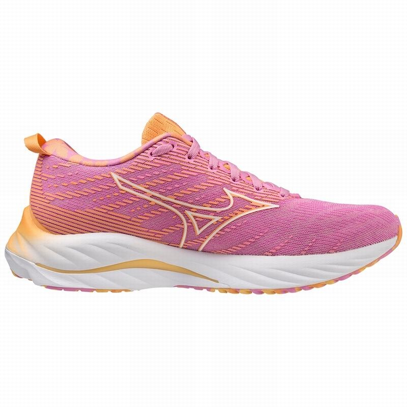 Mizuno Wave Rider 26 Roxy Løbesko Dame Hvide Orange | Danmark M8617EJ