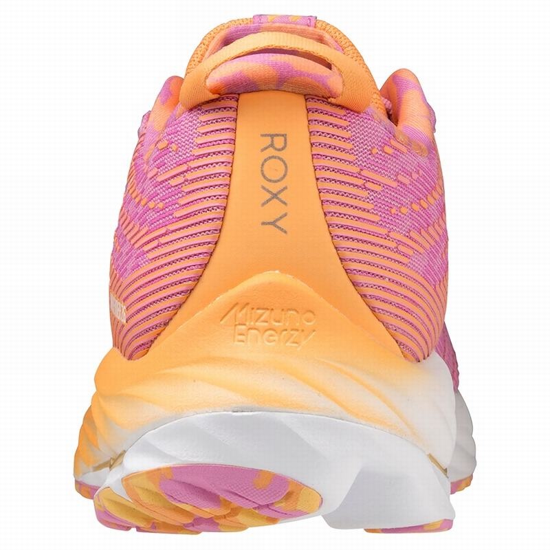 Mizuno Wave Rider 26 Roxy Løbesko Dame Hvide Orange | Danmark M8617EJ