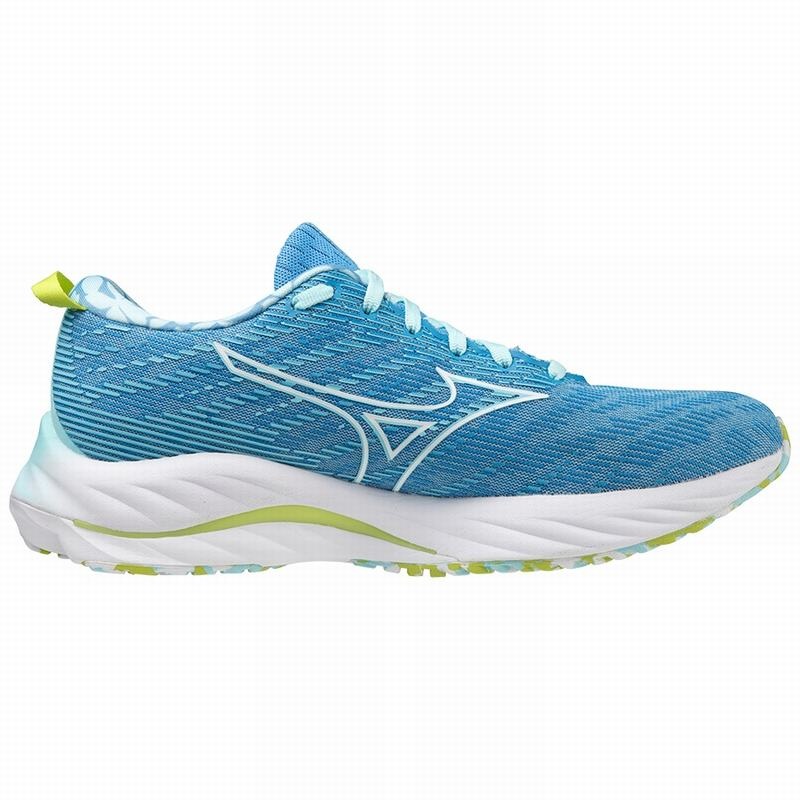 Mizuno Wave Rider 26 Roxy Løbesko Dame Hvide Grøn | Danmark M8630ZE