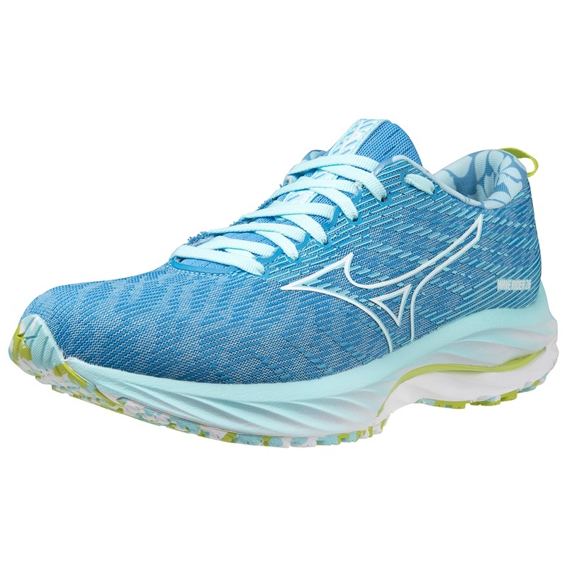 Mizuno Wave Rider 26 Roxy Løbesko Dame Hvide Grøn | Danmark M8630ZE