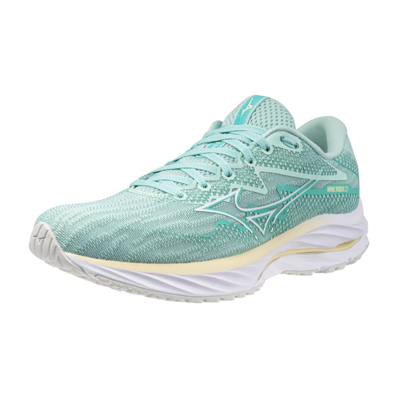 Mizuno Wave Rider 27 Løbesko Dame Blå Hvide | Danmark M2145LT