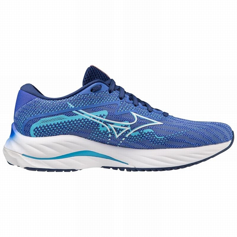 Mizuno Wave Rider 27 Løbesko Dame Blå | Danmark M0576BL