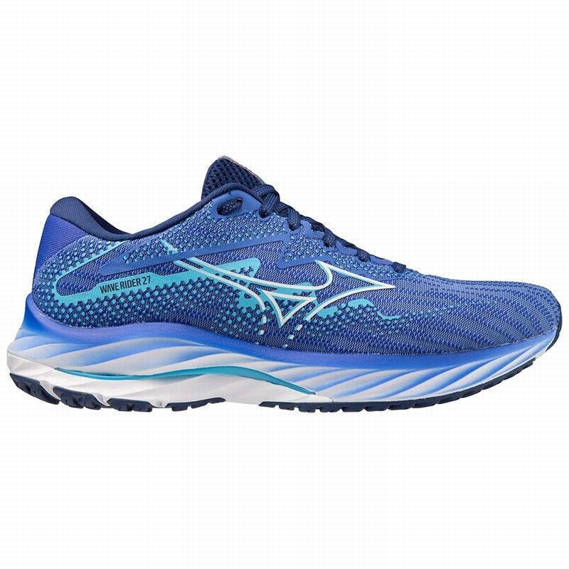 Mizuno Wave Rider 27 Løbesko Dame Blå | Danmark M0576BL