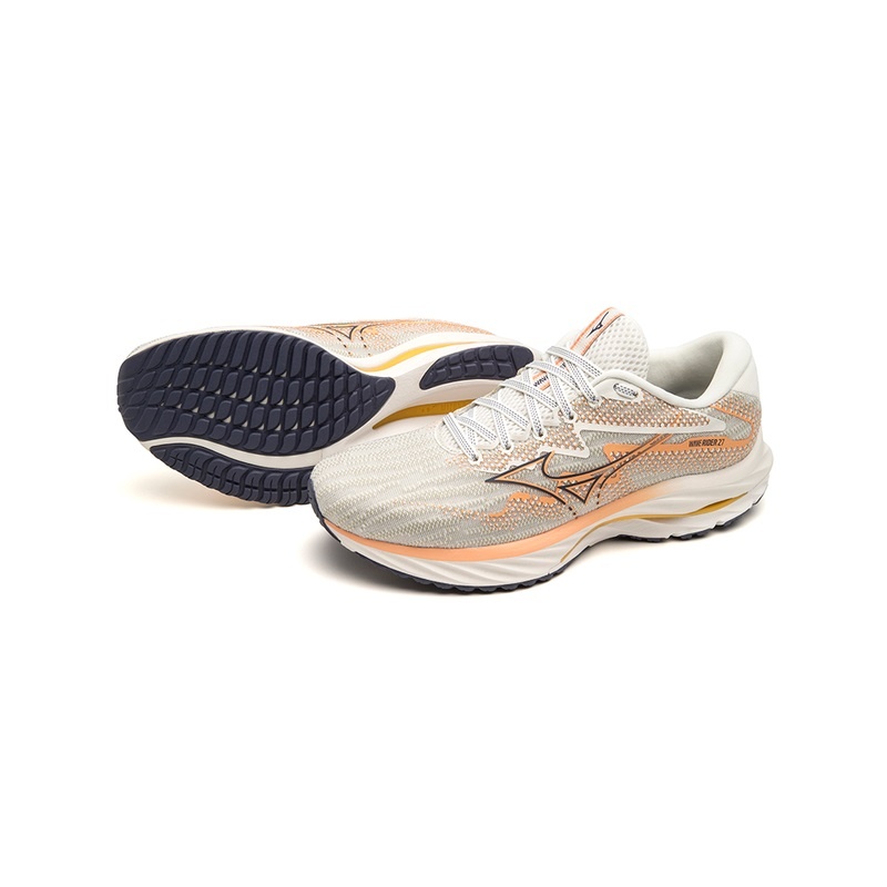 Mizuno Wave Rider 27 Løbesko Dame Hvide | Danmark M3924XK