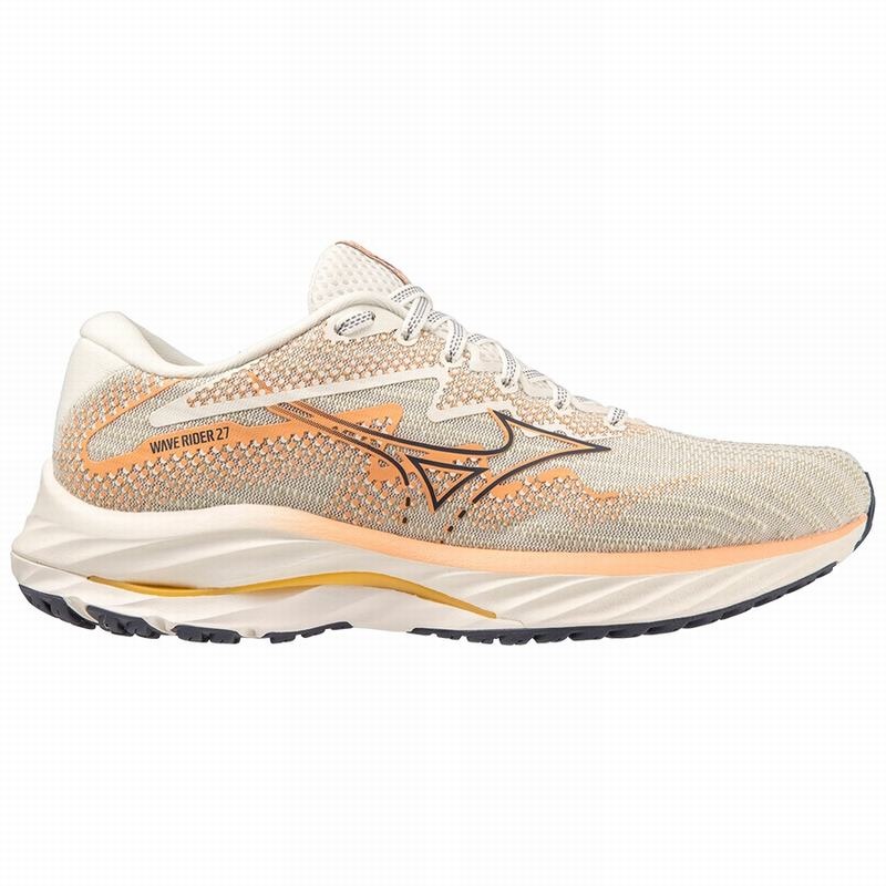 Mizuno Wave Rider 27 Løbesko Dame Hvide | Danmark M3924XK