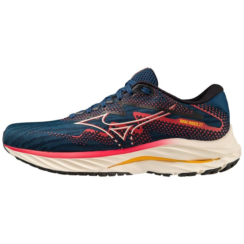 Mizuno Wave Rider 27 Løbesko Herre Blå | Danmark M2485DT