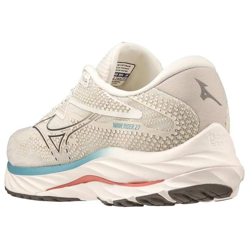 Mizuno Wave Rider 27 Løbesko Herre Hvide Grå | Danmark M3269QD