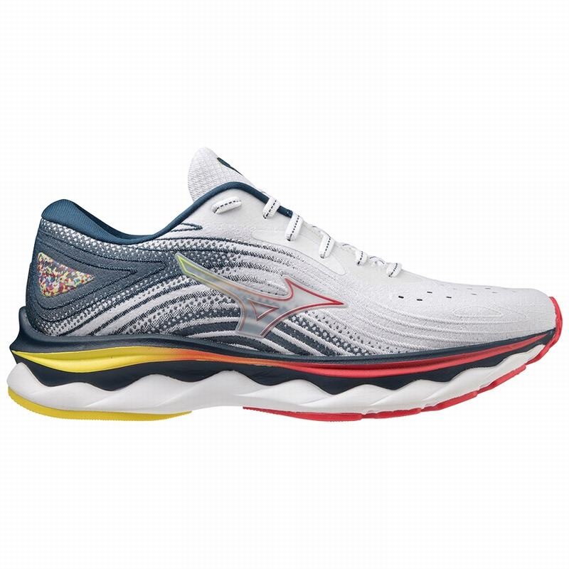 Mizuno Wave Sky 6 Løbesko Dame Hvide | Danmark M4062WJ